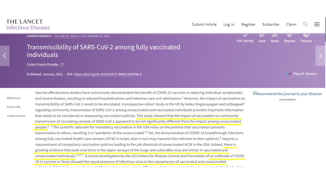 Lancet-study-january-2022-into-transmissability-of-sars-cov-2-among-fully-vaacinated-individuals
